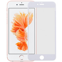 摩米士  iPhone 6s plus/6 plus钢化膜玻璃膜 全片幅覆盖 光面软胶包边 5.5英寸 白色