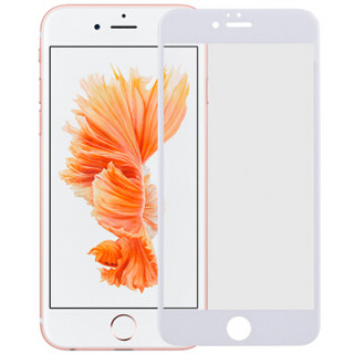 摩米士  iPhone 6s plus/6 plus钢化膜玻璃膜 全片幅覆盖 光面软胶包边 5.5英寸 白色