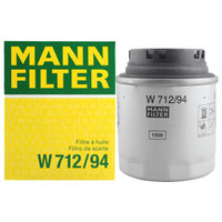 曼牌滤清器 曼牌(MANNFILTER)机油滤清器/机滤/机油滤芯W712/94(尚酷III/新甲壳虫/高尔夫VI/夏朗/奥迪A1/A3/伊比飒)