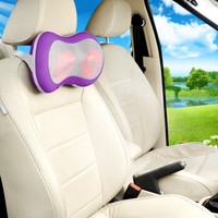 卡饰社（CarSetCity）汽车头枕 3D肩颈转动按摩枕 汽车家居办公多用CS-27974 紫色