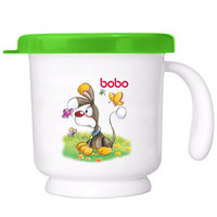 乐儿宝（bobo）水杯牛奶杯 宝宝水杯儿童带盖牛奶杯(160ml绿色)12个月以上