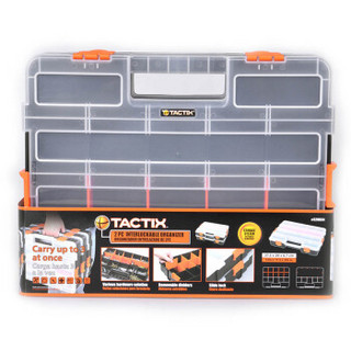 拓为（Tactix）320034 组合式分类盒 塑料零件盒螺丝盒配件盒电子元件盒收纳盒工具箱
