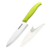 美瓷（MYCERA）陶瓷刀厨房家用6寸厨师刀 切水果刀具 蔬菜刀 宝宝辅食刀(绿色)E6F