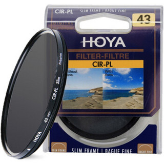 保谷（HOYA）uv镜 偏振镜 滤镜 43mm CIR-PL SLIM 超薄CPL偏振镜