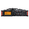 TASCAM DR-70D 单反相机微电影录音机 4音轨线性PCM录音 4个XLR卡侬话筒接口 全中文菜单 96K 24bit录音