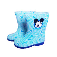 迪士尼 Disney 儿童雨鞋学生卡通防滑雨靴小孩胶鞋水鞋 YQ2005 蓝色 35码
