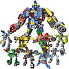 积高（COGO）八合一变形机器人炫酷圣剑修罗 塑料拼插儿童益智玩具男孩智力积木 14841-14848