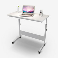 家乐铭品边桌烤漆 沙发边桌茶几书桌桌子台式电脑桌办公桌 暖白色 MJ732