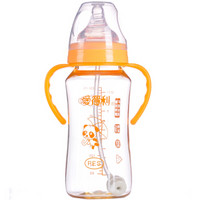 爱得利(IVORY) 奶瓶 宽口径 婴儿奶瓶 PES奶瓶330ml(配十字奶嘴)AA-301颜色图案随机发货