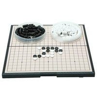 山友围棋 磁性折叠围棋12mm 中号便携式 儿童初学者益智 19路361颗棋子围棋五子棋