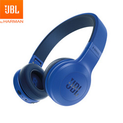 JBL E45BT 无线蓝牙头戴式耳机耳麦 手机音乐耳机 游戏耳机 妖姬蓝