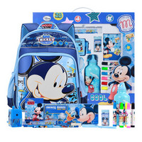 Disney 迪士尼 DM0900-5A 学生文具套装（含书包水杯）17件套 蓝色 *2件