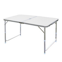鲸伦 (KINGRUNNING) XQ-1651 白色 户外折叠桌 便携式分体折叠桌 铝合金野餐烧烤桌子