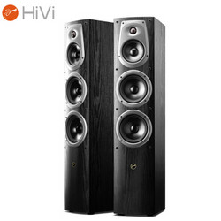 惠威（HiVi）D50F 家庭影院主音响 客厅电视音响2.0声道落地箱 HIFI高保真木质前置音箱 需搭配功放