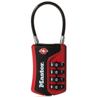 玛斯特（Master Lock）密码出国旅游箱包密码挂锁4697D红色