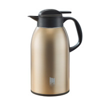 物生物/RELEA 2.5L大容量不锈钢家用保温壶 姿韵保温水壶暖壶热水瓶 香槟金