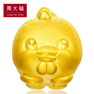 周大福（CHOW TAI FOOK）十二生肖鸡黄金转运珠黄金吊坠 R18111 1380