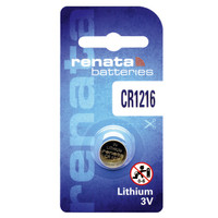 瑞纳达 Renata 瑞士CR1216纽扣电池3V扣式电子手表LED灯遥控器钥匙手表