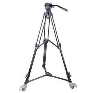 意美捷（E-IMAGE）G50（含EI-7003滑轮架）套装 摄像机三脚架 液压云台 多功能摄影摄像滑轮架套装
