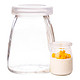  百钻布丁瓶 玻璃带盖自制酸奶瓶子 家用烘焙果冻慕斯杯150ml*3个　