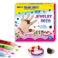 AMOS儿童免烤玻璃胶画DIY韩国原装进口创意手工饰品—珠宝套装