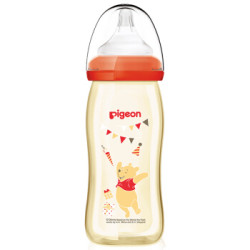 pigeon 贝亲 AA151 Disney系列 自然实感宽口径玻璃彩绘奶瓶 240ml 240ml 米奇 L奶嘴