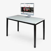 尼德（need）电脑桌 会议培训办公桌子 AC3DB (120*60) E1级环保无味 暖白面黑框架