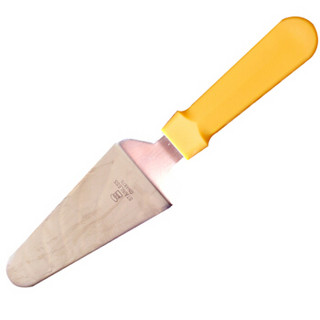 三能 披萨铲刀 不锈钢蛋糕铲(橘色塑料柄)SN4875