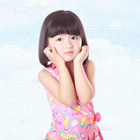 弈姿(EZI)儿童学生泳衣 女童可爱宝宝三角连体裙式游泳衣 Ezi10132 粉底印花 130cm