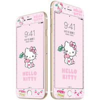 Hello Kitty 苹果8Plus/7Plus钢化膜 iPhone8Plus/7Plus碳纤维软边彩膜手机保护贴膜 樱桃凯蒂