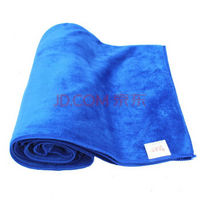 车之吻 1条装擦车毛巾 磨绒加厚型160CM*60CM 多用途细纤维毛巾 蓝色