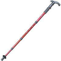 畅意游(Easy Tour)户外登山杖可调节 自驾游装备 老人拐杖户外登山野营工具 红色