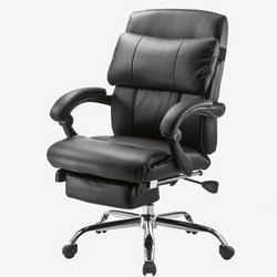 山业 电脑椅 办公椅 带伸缩脚踏170°躺椅 人体工学腰垫 （150-SNC117）