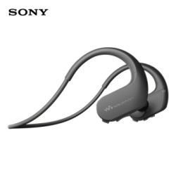 索尼(SONY)NW-WS413防水游泳跑步运动mp3音乐播放器一体耳机 4G(黑色)