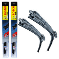博世(BOSCH)雨刷/雨刮器神翼无骨专用四合一接口22/22对装(荣威750D/750i)厂商直发