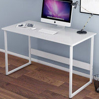香可 轻便型 台式电脑桌 笔记本电脑桌 写字桌  暖白色套系80长