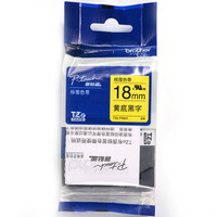 兄弟(brother) TZe-FX641 兄弟TZe-FX641 18mm线缆黄底黑字标签色带(适用95/97/98/36/2430/2730/76/18RZ)