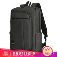SWISSGEAR电脑包 男双肩背包15.6英寸笔记本包商务旅行休闲学生大容量书包SA-9951 黑色