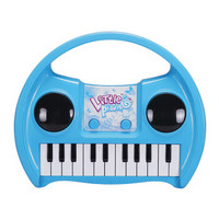 俏娃宝贝 QIAO WA BAO BEI 儿童启蒙电子琴带灯光入门启智玩具琴多功能益智小钢琴