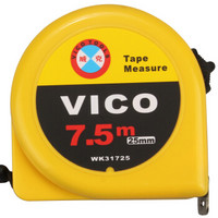 威克（vico） WK31725 7.5m钢卷尺 卷尺 尺子 自动伸缩尺 木工测量工具