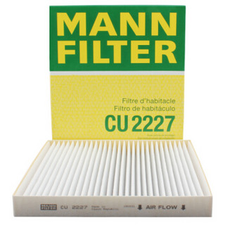 曼牌滤清器 曼牌(MANNFILTER)空调滤清器/空调滤芯CU2227(自由客/指南者/酷威/酷搏/锋哲/菲跃/克莱斯勒Sebring)