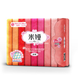 米娅(mia)卫生巾 新少女290超薄量多日用/夜用10片装 新老包装 随机发放 *2件