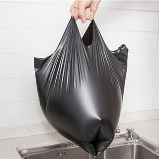 ORANGE 欧润哲 背心垃圾袋 8L垃圾桶通用手提式清洁袋加厚升级版 一次性塑料胶袋 300只装