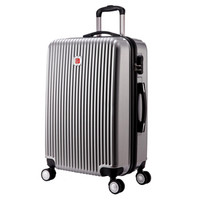 SVVISSGEM SVVISSGEM 万向轮拉杆箱 时尚拉箱旅行箱24英寸 PC材质托运箱行李箱万向轮 SA-6225 灰色