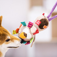 贵为（GiGwi）拉手毛绒狮子 毛绒玩伴 宠物玩具 狗狗玩具  互动玩具 金毛拉布拉多玩具