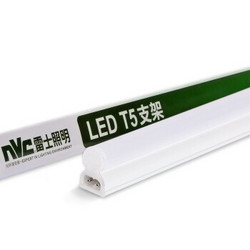 NVC Lighting 雷士照明 LED灯管T5无影灯管一体化T5支架套装12W暖白光4000K