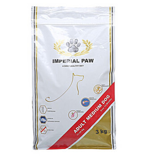 比利时进口 欧帝亿 IMPERIAL PAW 中型犬成狗粮3kg 萨摩哈士奇边牧金毛成犬狗粮通用型天然粮