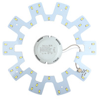 洛林 ROLin）led灯盘改装灯板吸顶灯灯芯 环形灯管2D管替换改造板18W白光6500K