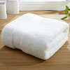 隽优（Covator）浴巾 素色加厚100%埃及长绒棉酒店纯棉浴巾 白色 78*150cm