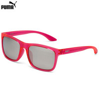 PUMA 彪马 eyewear 男款太阳眼镜 方形镜框 PU0071SA-005 橙色镜框银灰色镜片 56mm